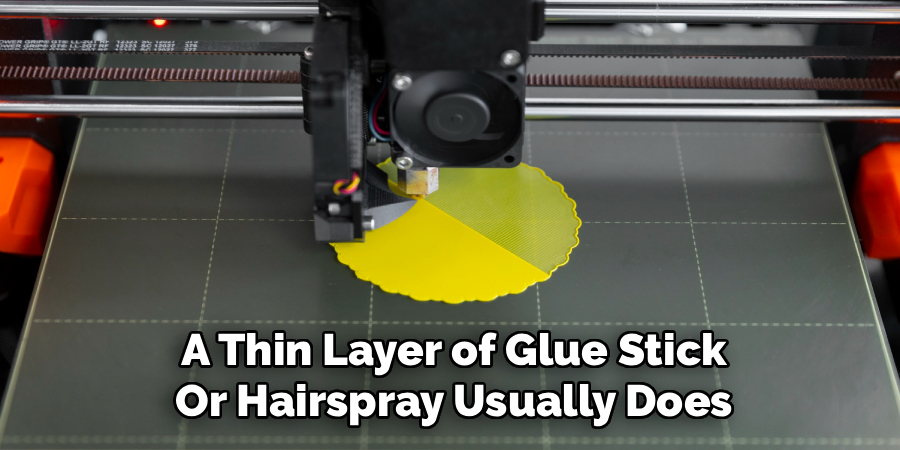 A Thin Layer of Glue Stick
Or Hairspray Usually Does