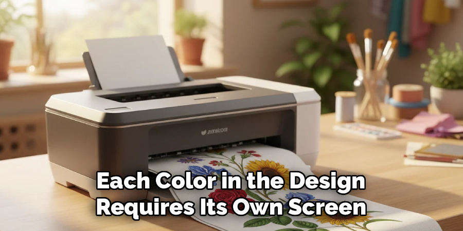 Each Color in the Design Requires Its Own Screen