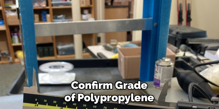 Confirm Grade of Polypropylene