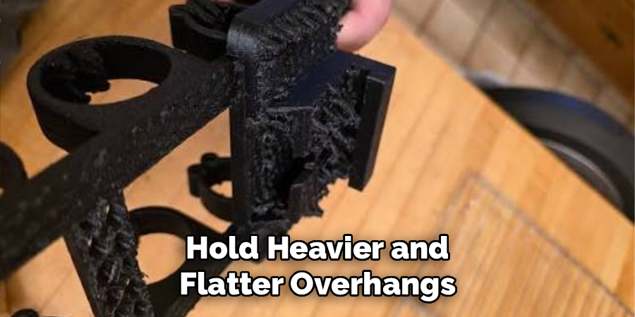 Hold Heavier and Flatter Overhangs