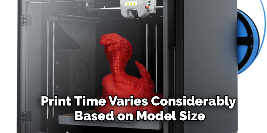 Print Time Varies Considerably
 Based on Model Size