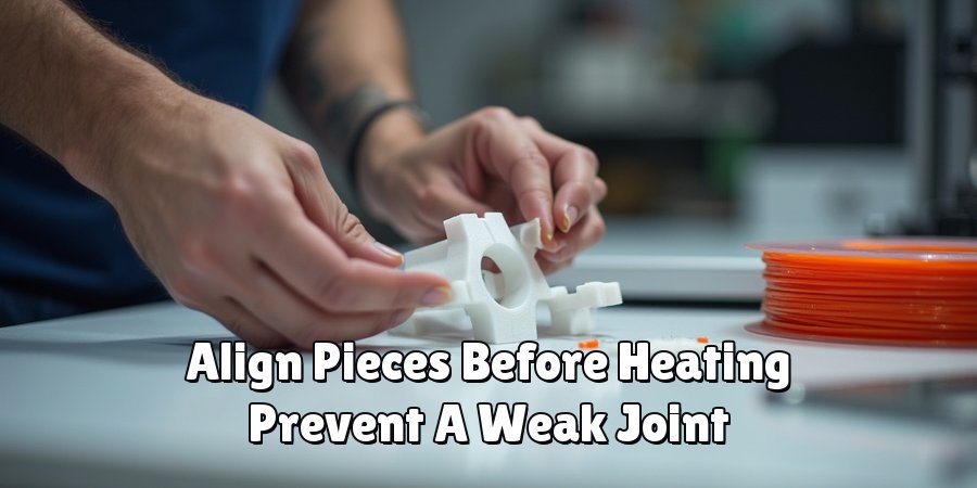 Align Pieces Before Heating Prevent A Weak Joint